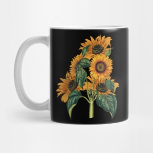 Sunflower Retro Vintage Positive Minimalist Flora Mug
